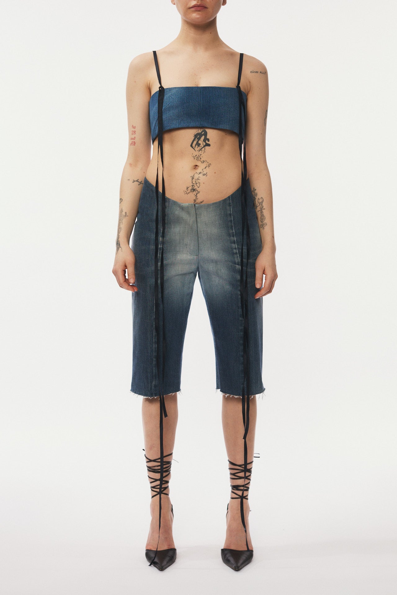 Long Shorts Slim Leg - denim