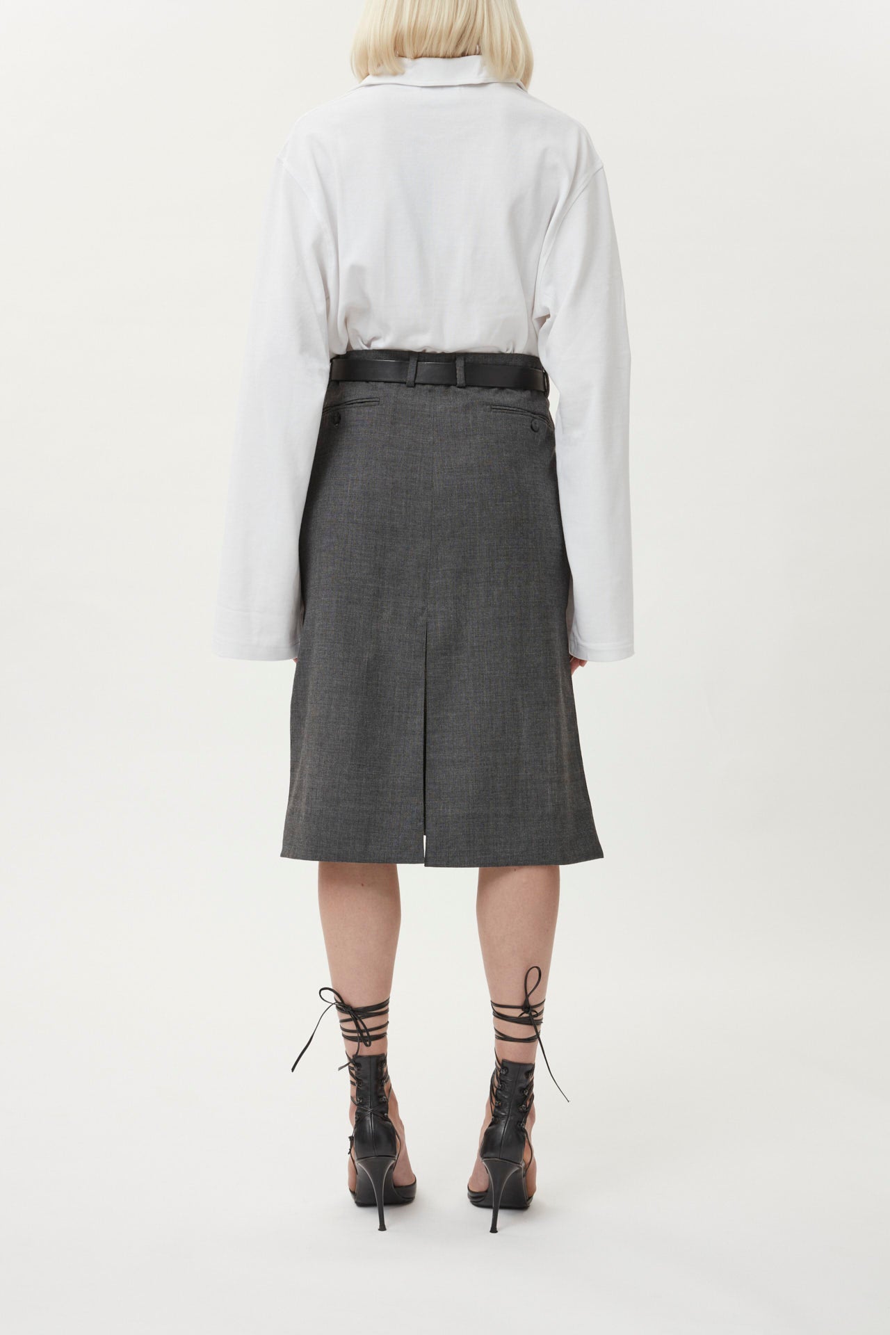 Slit Skirt Mid Length