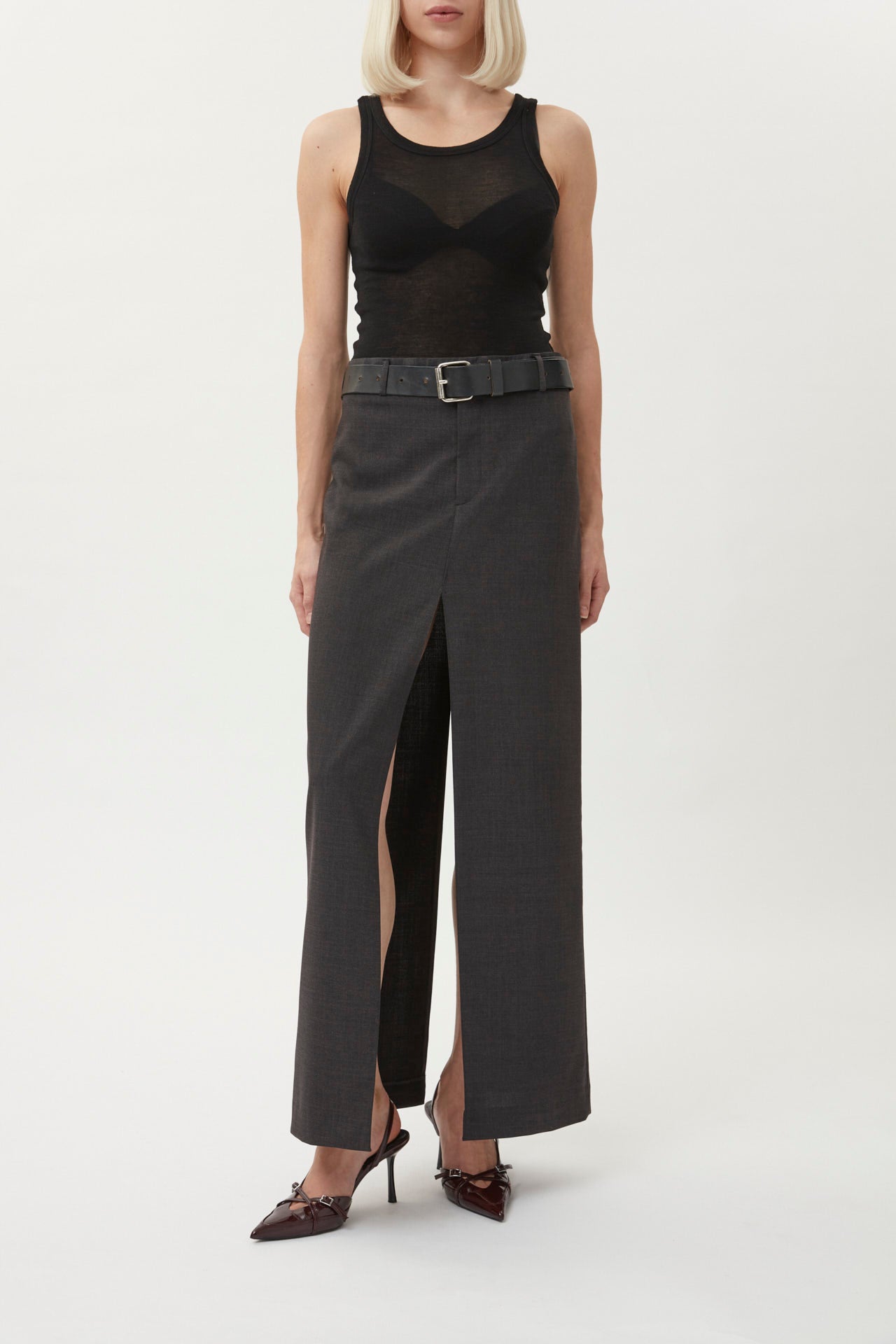 Slit Skirt Long