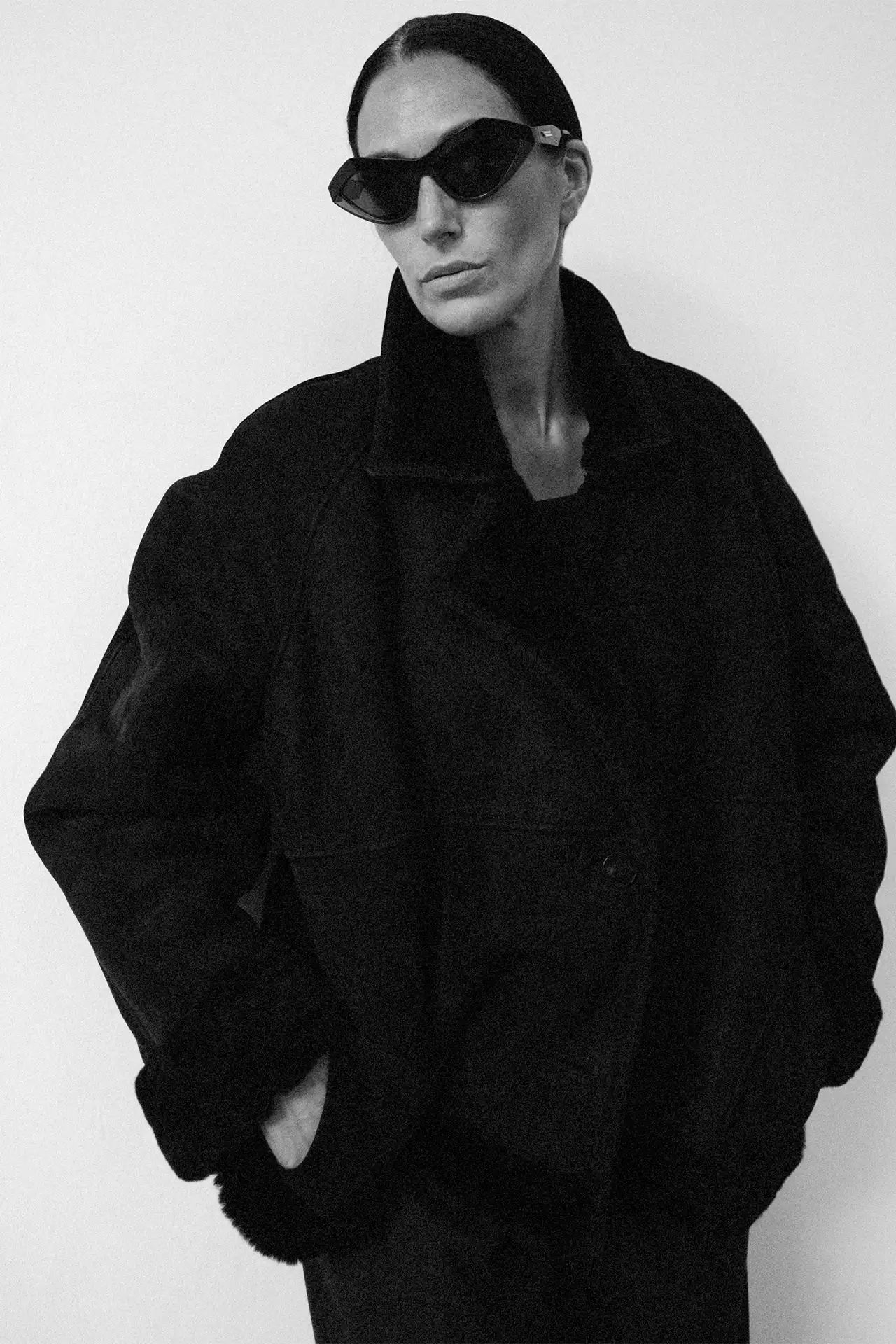 Shearling Jacket - black