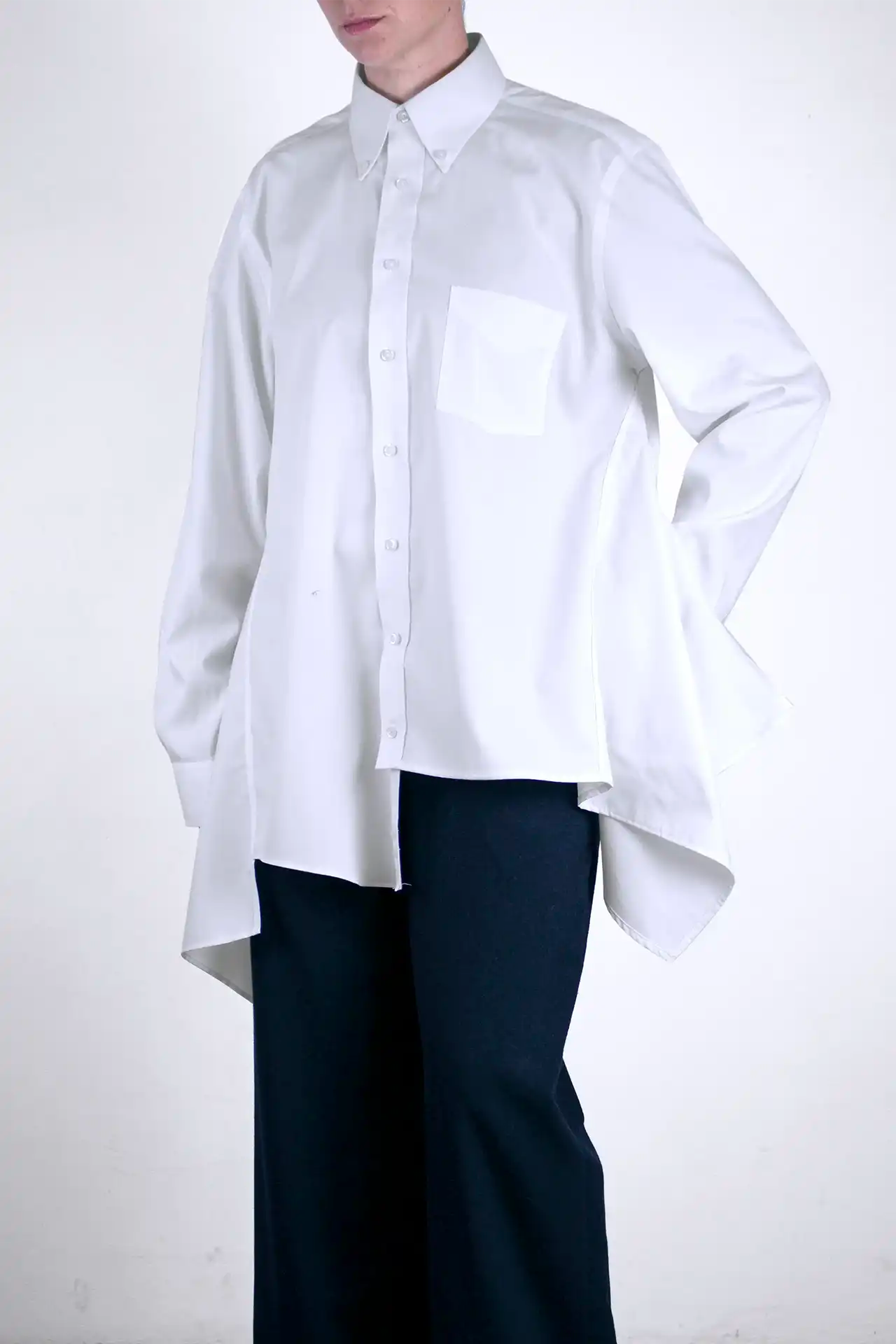 Assymetrical Shirt - white