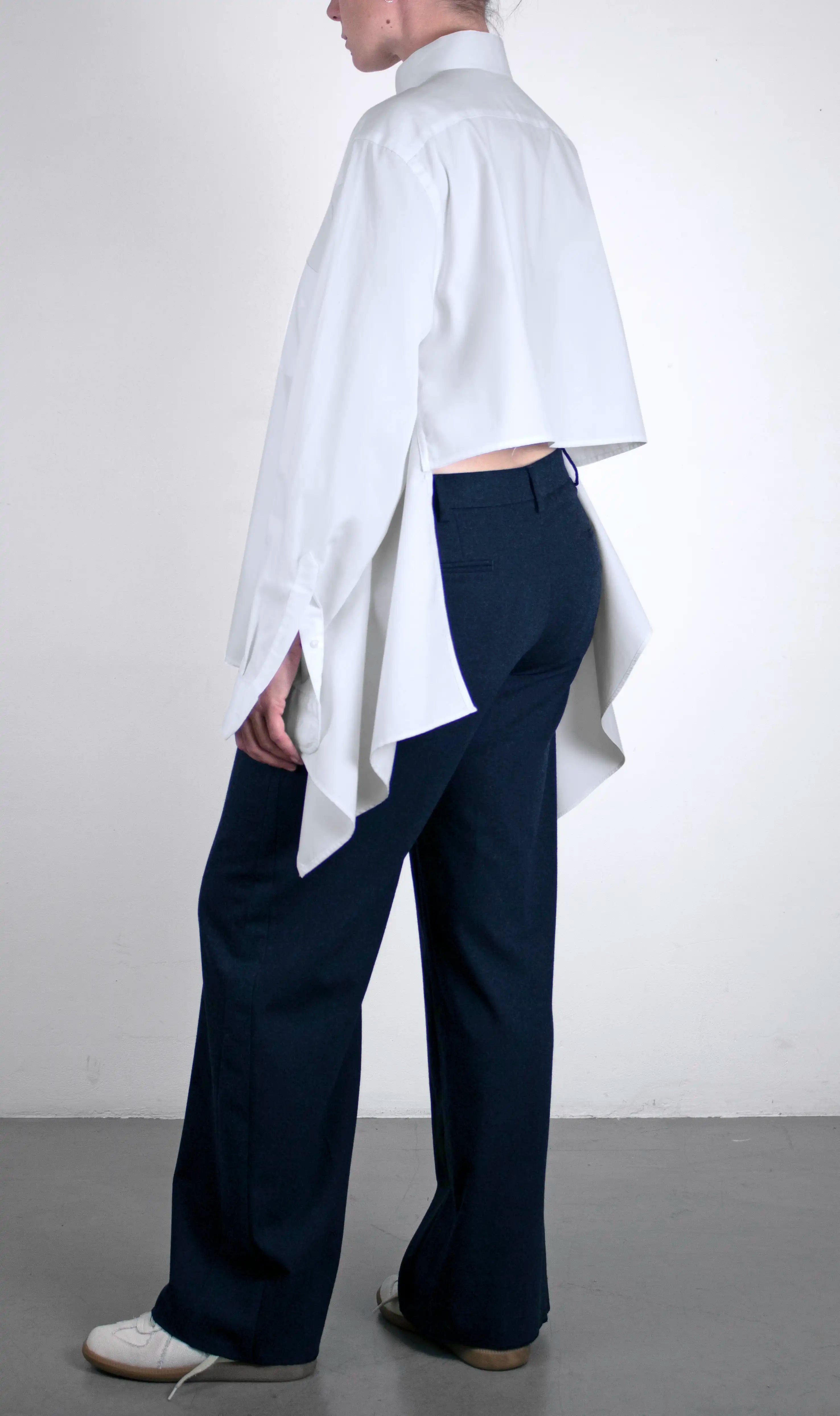 Assymetrical Shirt - white