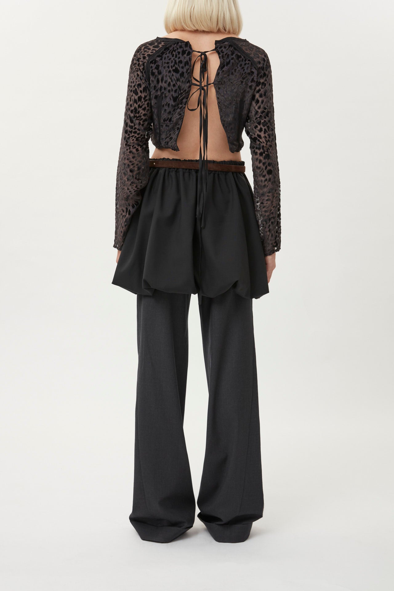 Leopard Top- black