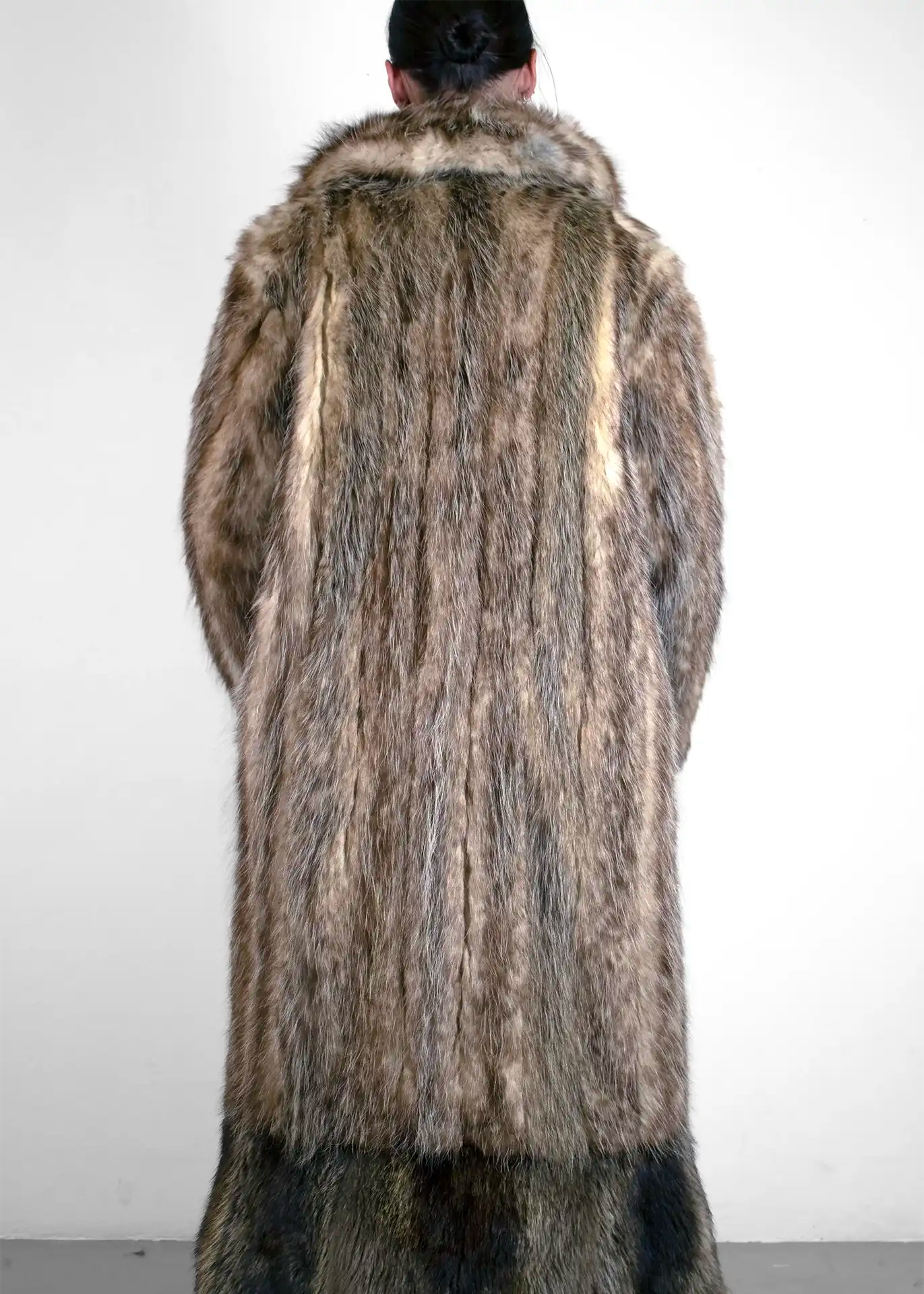 Fur Coat Long- brown