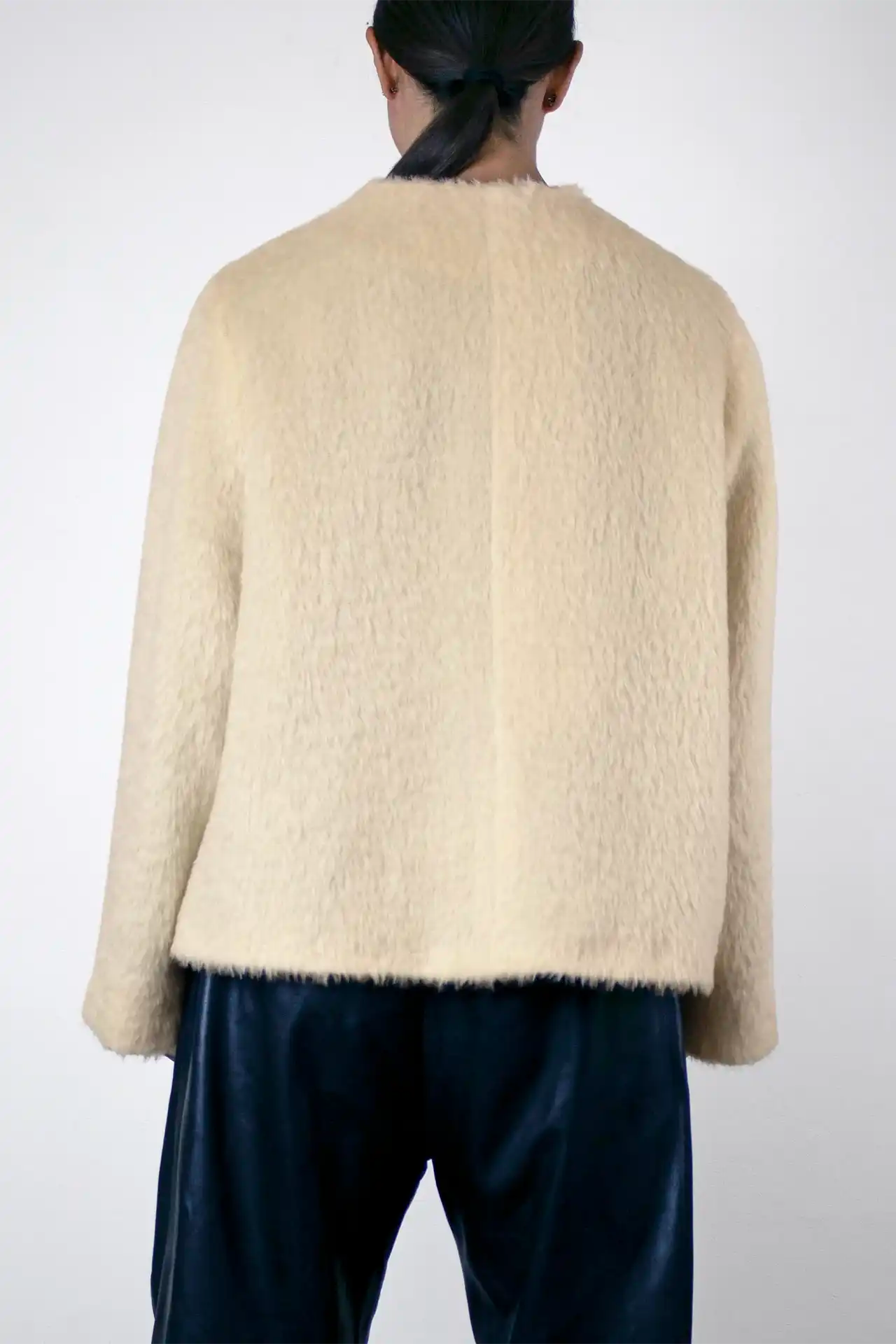 Wool Mohair Jacket - off white
