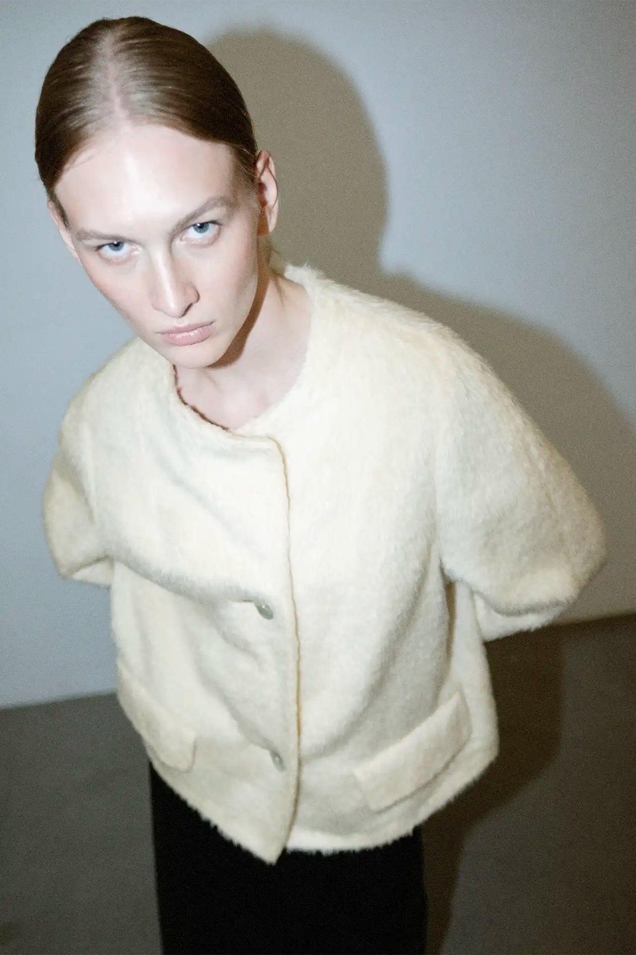 Wool Mohair Jacket - off white