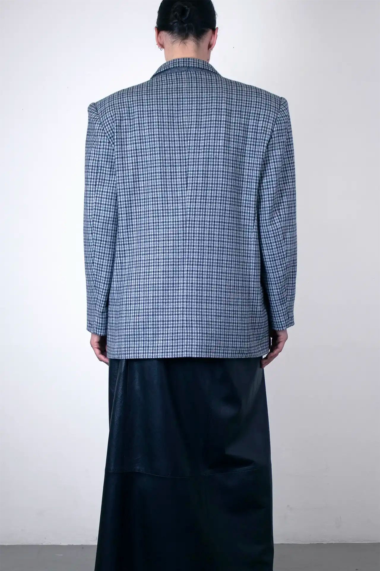 Regular Blazer Heavy Wool - Grey check
