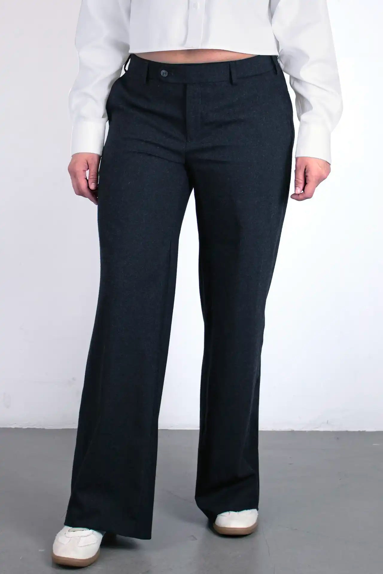 Trouser Straight Leg- dark grey