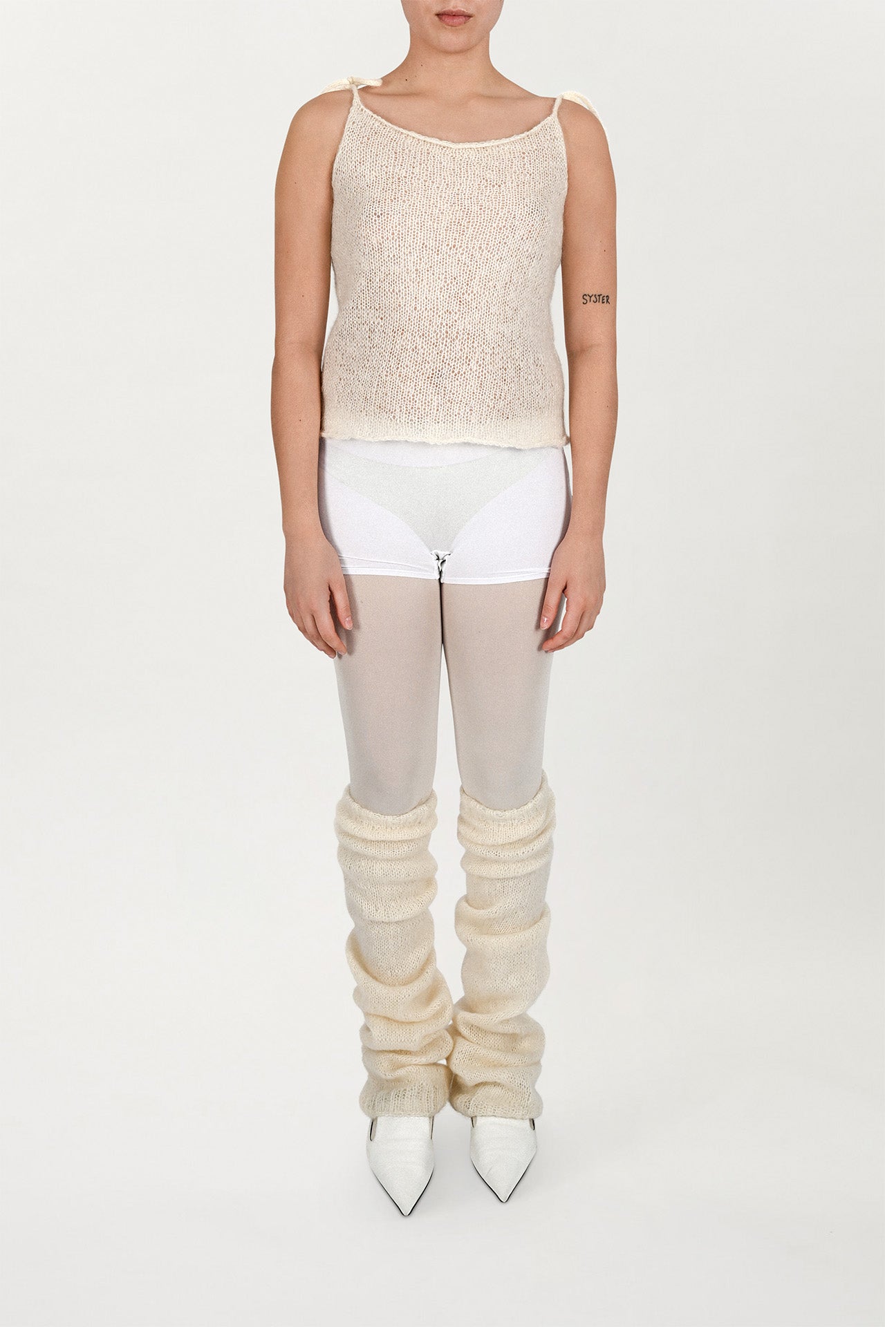 Tank Top- Knitted White