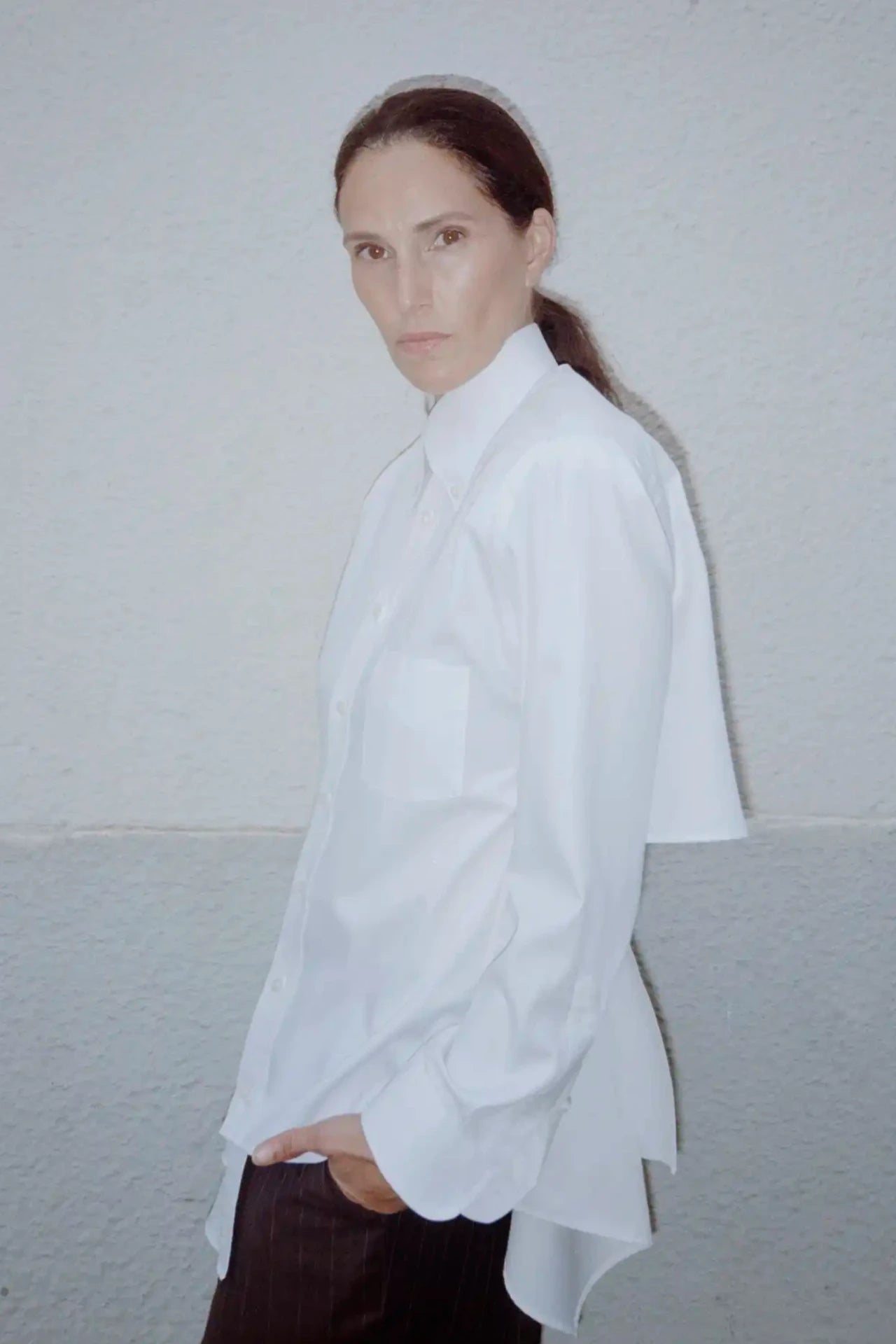 Assymetrical Shirt - white