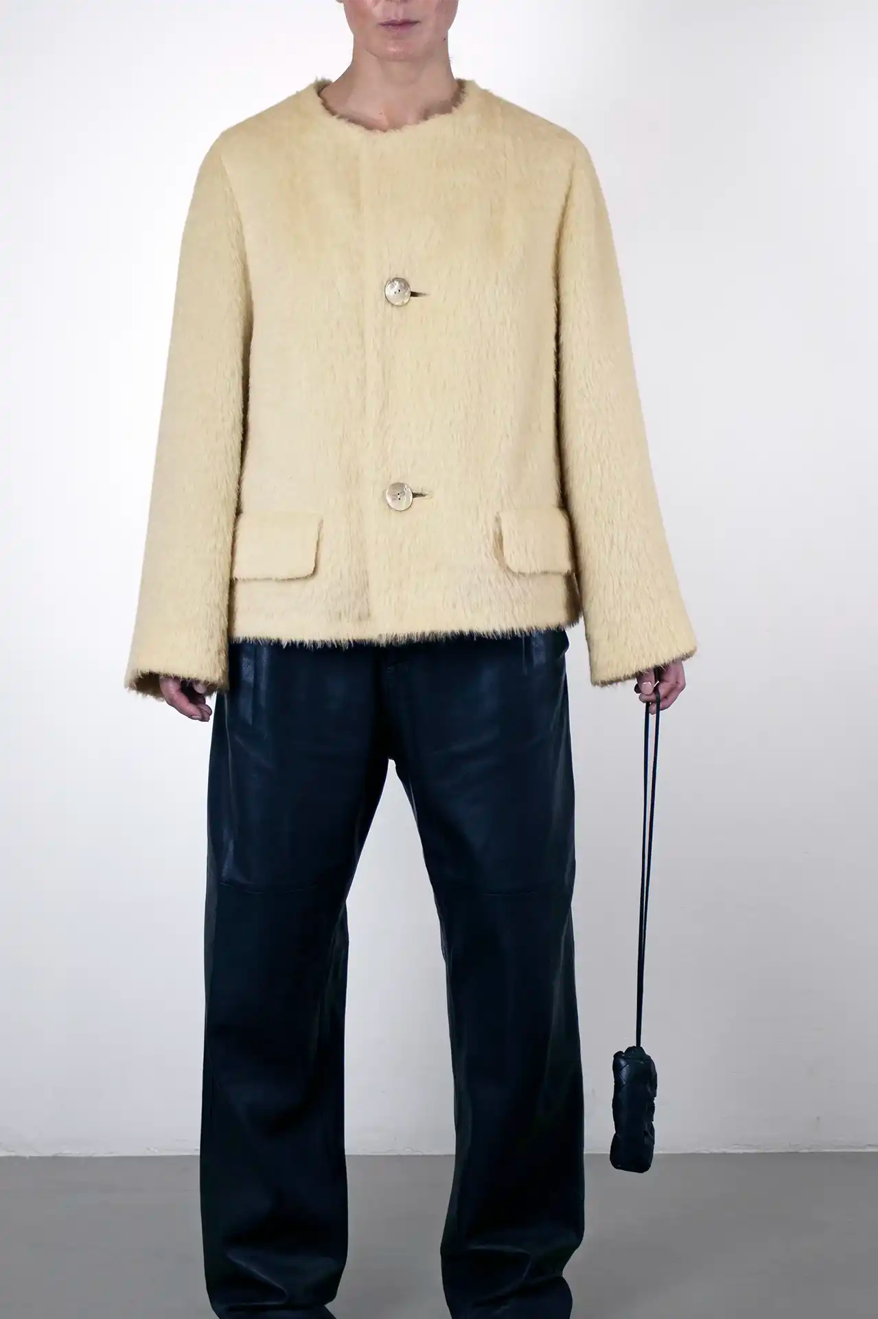 Wool Mohair Jacket - off white